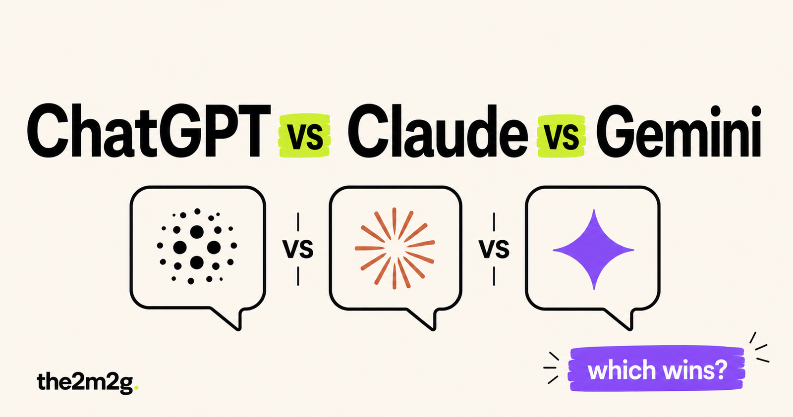 ChatGPT vs Claude vs Gemini comparison for business owners — the2m2g AI tools guide