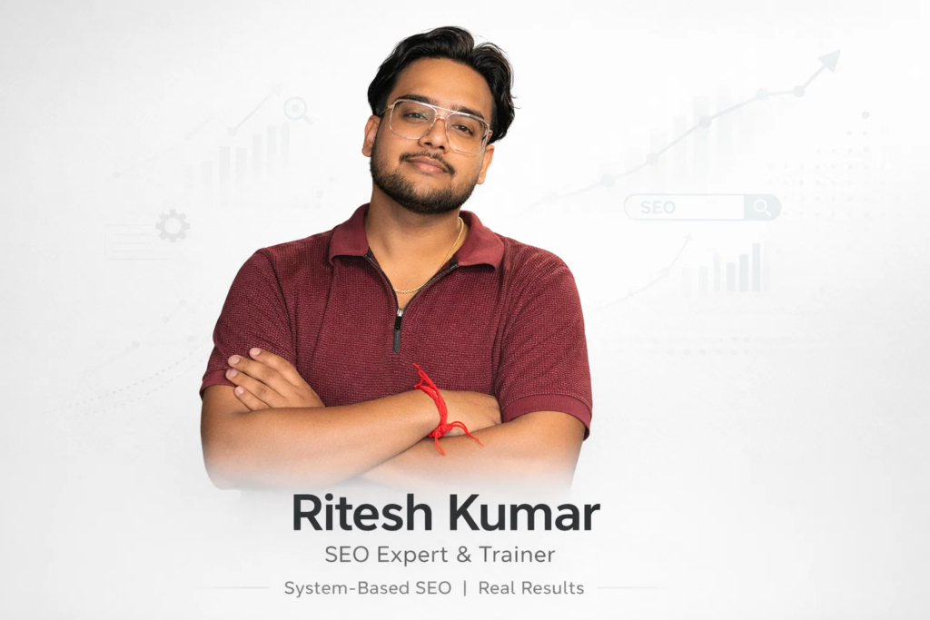 Ritesh Kumar - SEO EXPERT IN DELHI AND TRAINER
