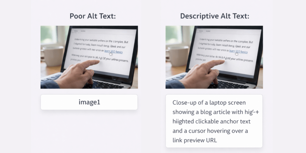 adding alt text to image in wordpress content editor before publishing
